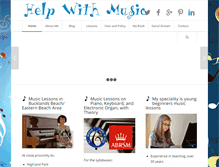 Tablet Screenshot of helpwithmusic.com